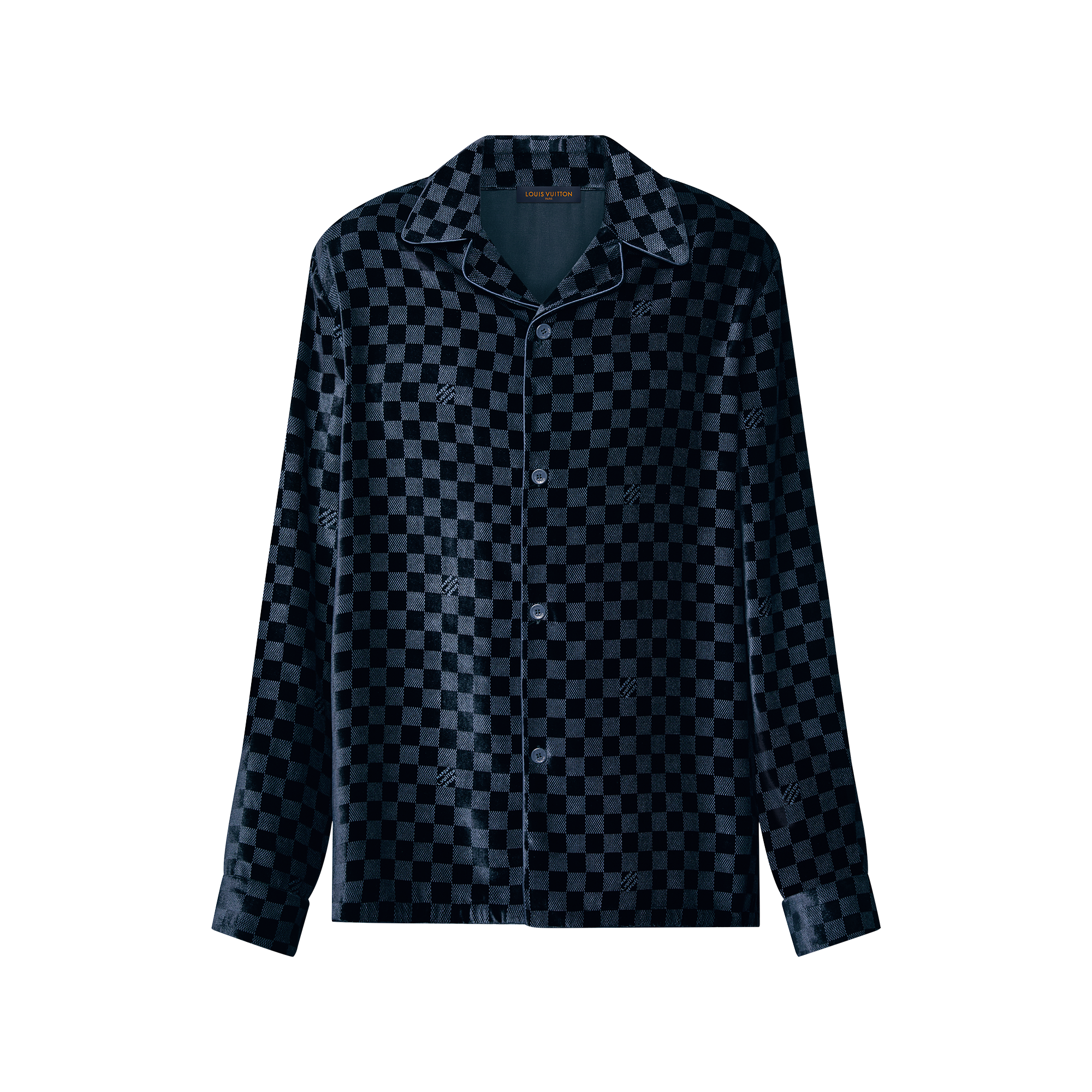 Camisa Oversized de Manga Longa em Mescla de Seda e Veludo - Para